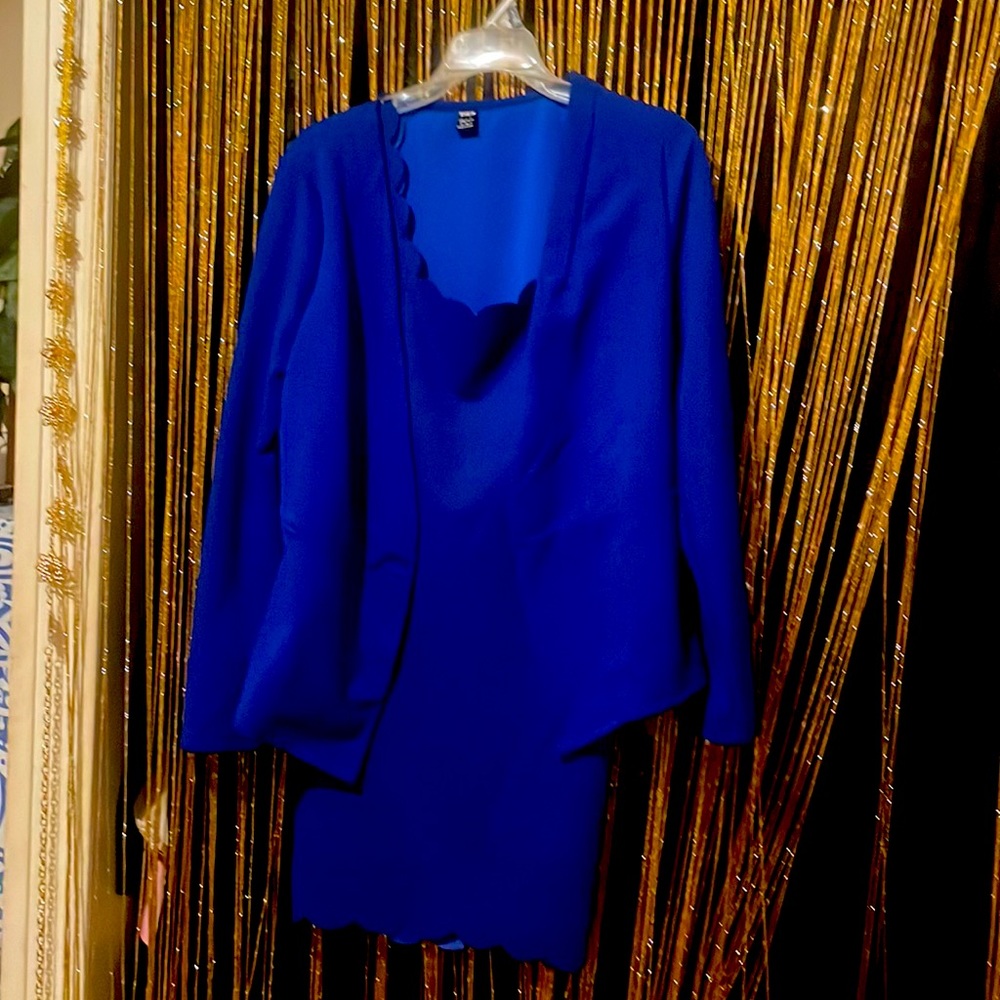 Shein mini dress and blazer